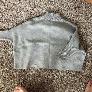 Cropped fall sweater